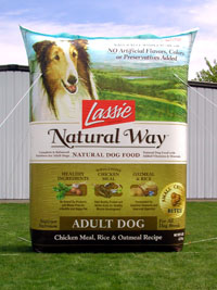 Inflatable Product Replicas Lassie Dog Food Bag 15'